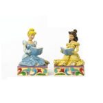 Enesco Disney Traditions Bookends Fermalibri Cenerentola & Belle Cinderella Beauty And The Beast La Bella E La Bestia 4033970