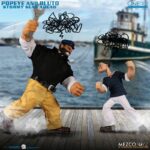 Mezco One:12 Popeye & Bluto Stormy Seas Ahead Cloth Braccio Di Ferro e Bruto