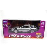 Welly 1/24 Time Machine Delorean Die Cast Metal Back To The Future 1 Ritorno Al Futuro