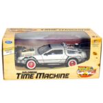 Welly 1/24 Time Machine Delorean Die Cast Metal Back To The Future 3 Ritorno Al Futuro