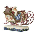 Enesco Santa in Sleigh Babbo Natale in Slitta Jim Shore 6009493