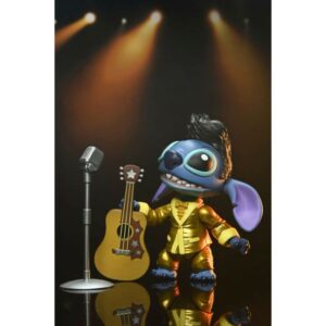 Neca Ultimate Action Figure Stitch Gold Suit Elvis Lilo & Stitch Disney