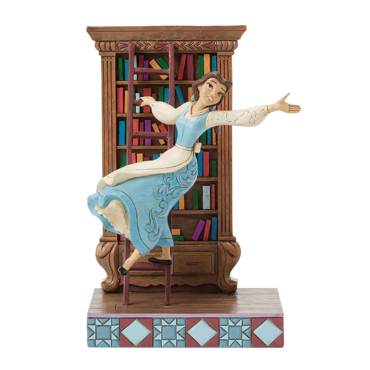 Enesco Disney Belle with Bookshelf Beauty and the Beast 6016894