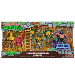 Playmates Leonardo + Donatello + Michelangelo + Raphael + Splinter + Shredder 1988 TMNT Teenage Mutant Ninja Turtles Action Figure