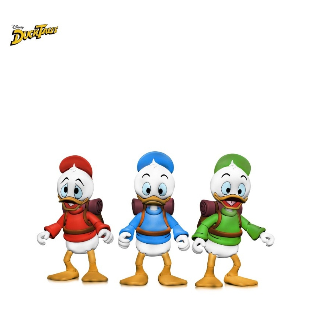 DuckTales Ultimate Action Figures 3-Pack Huey, Dewey, and Louie 10 cm - Preorder - immagine 2