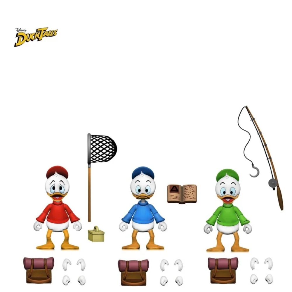DuckTales Ultimate Action Figures 3-Pack Huey, Dewey, and Louie 10 cm - Preorder - immagine 3