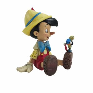 Jim Shore Disney Traditions Pinocchio & Jiminy Sitting Figurine Wishful and Wise 6011934