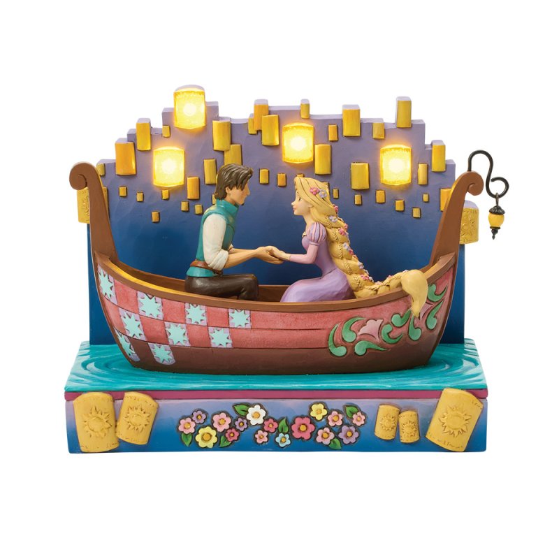 Jim Shore Disney Traditions Tangled Boat with Lanterns Figurine A Dream Come True 6016897