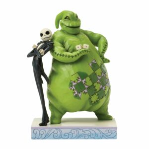 Jim Shore Disney Traditions Jack Skellington & Oogie Boogie Back to Back Figurine One More Roll 6017934