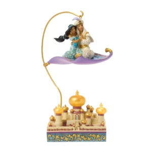 Jim Shore Disney Traditions 6018727 - Aladdin & Jasmine Magic Carpet "Magic in the Moonlight" LED Figurine 22 cm