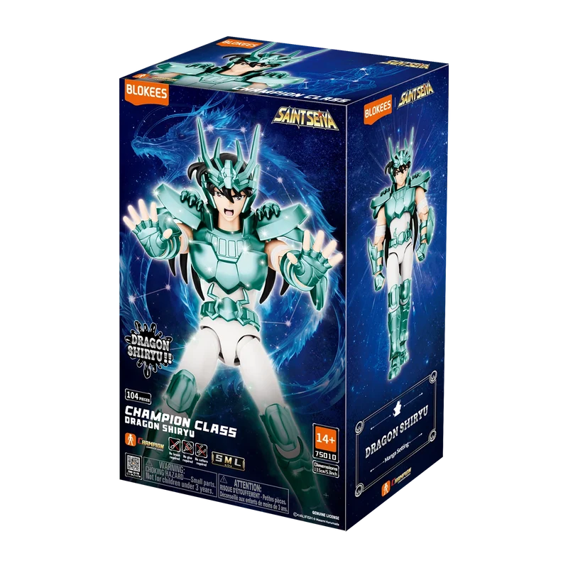 Blokees Champion Class Saint Seiya CC09 Dragon Shiryu - Model Kit 13,5 cm (Bandai)