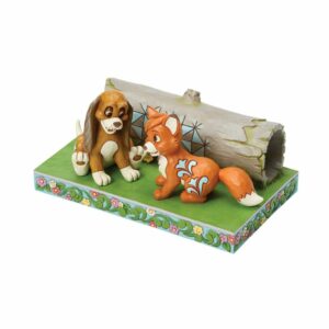 Jim Shore Disney Traditions 6017858 - The Fox and the Hound "An Unlikely Friendship" Figurine 10,5 cm