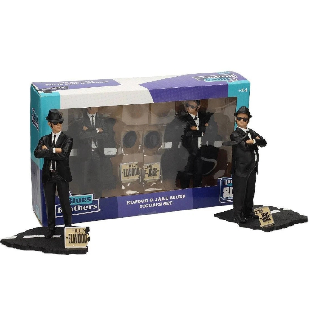 The Blues Brothers - Statue Set Jake & Elwood 2-Pack 18 cm (SD Toys)