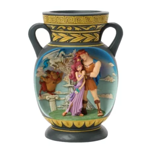 Jim Shore Disney Traditions 6018722 - Hercules & Megara “A Hero’s Journey” Vase Scene 25 cm