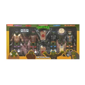 NECA Teenage Mutant Ninja Turtles (Cartoon) con Giacca di Pelle - Action Figure 18 cm 54381